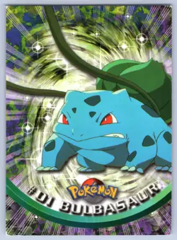 Bulbasaur #01 Topps Trading Cards Series 1 Pokemon NM - Image 1
