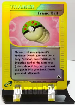 Pokemon TCG Card - Friend Ball (Skyridge Set) 126/144 Reverse Holo Uncommon - Image 1