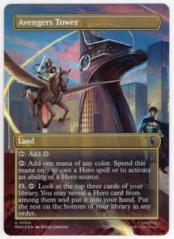 Avengers Tower (Borderless) FOIL 0334 Marvel Super Heroes (MSH) - Image 1