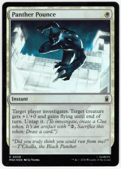 Panther Pounce 0029 (FOIL) Marvel Super Heroes (MSH) MTG NM/M - Image 1