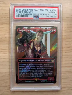 MTG Final Fantasy - R-0534 Seifer Almasy (Borderless Surge Foil) - PSA 10 - Image 1