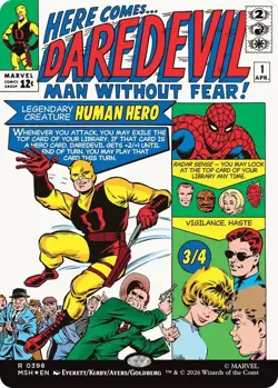 Daredevil, Man Without Fear (Borderless) (0398) Foil [MSH - 398] - Image 1