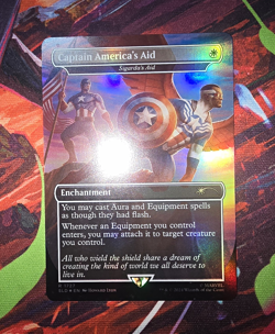 MTG SLD Captain America's Aid #1727 Rainbow Foil NM/M - Image 1