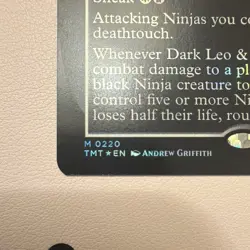 Magic: The Gathering Dark Leo & Shredder 0220 Mythic FOIL English (TMNT) - Image 3