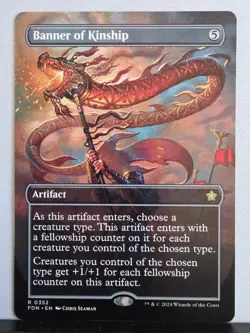 MTG, Banner of Kinship (Borderless) Foundations Regular, NM - Image 1