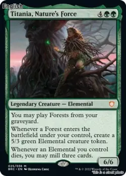 Titania, Nature's Force EN [BRC - 25] - NM TCG MTG - Image 1