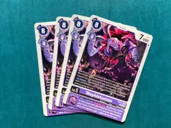 Mephistomon BT17-068 Playset Secret Crisis Digimon Card Game x4 - Image 1