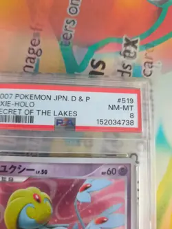 Pokemon Karte Card Selfe Uxie Lv. 50 Secret Of The Lakes Holo japanese PSA 8 - Image 4