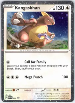 KANGASKHAN (COSMOS HOLO) 202 SVP SCARLET & VIOLET PROMO POKEMON NEAR MINT - Image 1