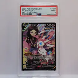 Pokemon TCG - Sylveon V TG14/TG30 Brilliant Stars Full Art SWSH - PSA 9 MINT - Image 2