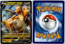 Dragonite V 049/078 Holo V Rare Pokemon GO Pokemon - Image 3