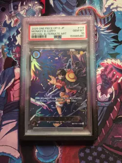 2025 ONE PIECE OP13-CARRYING ON HIS WILL #119 MONKEY D. LUFFY PSA 10 JAPANESE - Image 1