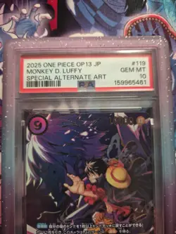 2025 ONE PIECE OP13-CARRYING ON HIS WILL #119 MONKEY D. LUFFY PSA 10 JAPANESE - Image 3