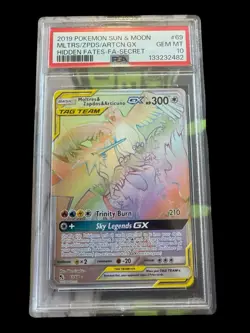 The Pokemon Company Hidden Fates Moltres & Zapdos & Articuno GX 69/68 PSA 10 - Image 1