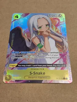 S-Snake OP13-114 Alternate Art Foil Rare - Carrying on His Will alt English - Image 1