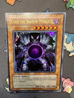 Caius the Shadow Monarch 1st Edition SDDE-EN001 Ultra Rare - LP/MP - YuGiOh! - Image 1