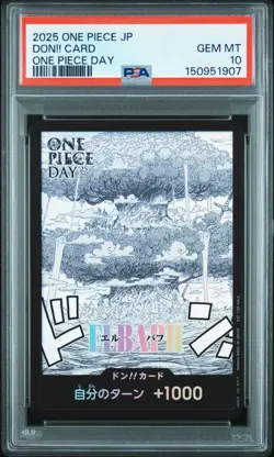 2025 ONE PIECE JAPANESE PROMOS ONE PIECE DAY DON!! CARD PSA 10 - Image 1