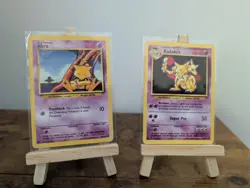 Abra Kadabra Pokemon Card Duo Bundle NM - 1999 WOTC Base Set Vintage Psychic - Image 1