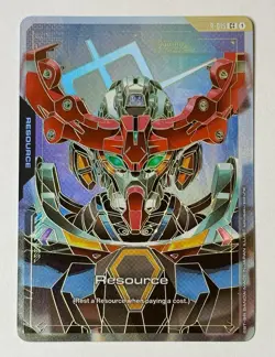 Gundam Card Game GQuuuuuuX Resource R-015 C++ Texture Foil English Dual Impact - Image 1