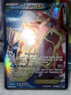Pokemon TCG Shiny Gyarados-EX Holo Full Art Card 114/122 2016 Edition - Image 1