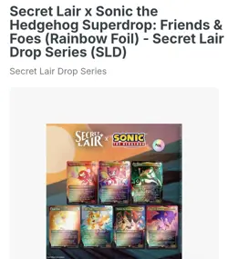 Wizards of the Coast MTG Secret Lair x Sonic Friends & Foes Rainbow Foil - Image 3