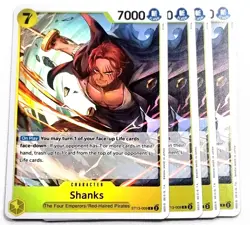 4x Shanks ST13-009 C Playset The Three Brothers Ultra Deck One Piece Card Game - Image 1