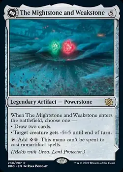 The Mightstone and Weakstone [The Brothers' War] Lightly Played - Image 1