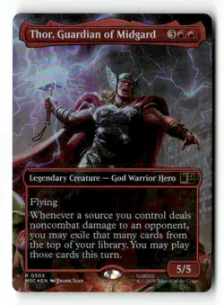 Thor, Guardian of Midgard (Borderless) 503 Rare Foil MTG MSC NM - Image 2