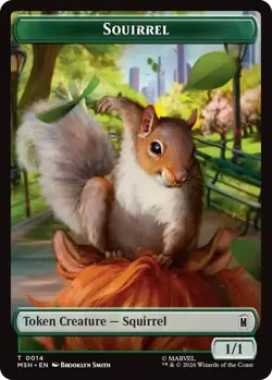 Galactus // Squirrel Double-Sided Token 008/014 Token MTG MSH NM - Image 2