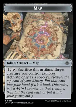 4x Map/Merfolk Token, Lost Caverns of Ixalan, MTG, 4 pack, Magic the Gathering - Image 1
