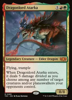 1x Dragonlord Atarka MTG - Commander: Tarkir: Dragonstorm - NM-Mint - Image 1