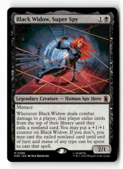 Black Widow, Super Spy 89 Mythic MTG MSH NM - Image 2