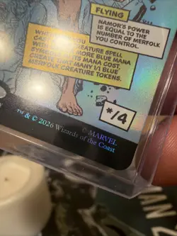 Namor The Sub-Mariner (Borderless) Marvel Super Heroes Foil Near Mint Comic - Image 5