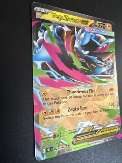 Pokemon Pitch Black Double Rare Mega Zeraora Ex 27/84 English Pack Fresh M NM - Image 2
