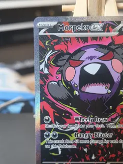Pokemon Morpeko EX Special Illustration Rare SIR Pitch Black 117/084 - Image 3