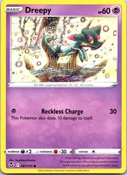 Dreepy 087/195 Common Silver Tempest Pokemon Near Mint - Image 1