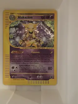 Pokemon TCG Alakazam Expedition Base Set Holo Card 001/165 - LP - Image 1