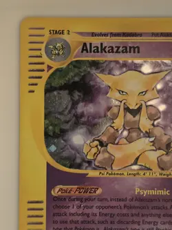 Pokemon TCG Alakazam Expedition Base Set Holo Card 001/165 - LP - Image 2
