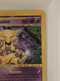 Pokemon TCG Alakazam Expedition Base Set Holo Card 001/165 - LP - Image 3