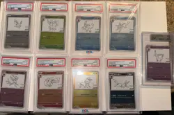 PSA 10 Yu Nagaba Eevee Eeveelutions Full Set Japanese Promos 062-070/SV-P - Image 2