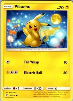 Pokemon SM - Unified Minds Pikachu (56) 56/236 NM - Image 1