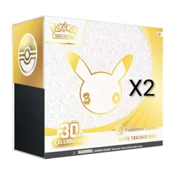PRE SALE Pokemon 30th Anniversary Pokemon Center ETB X2, Tech Stickers 1 Of Each - Image 1
