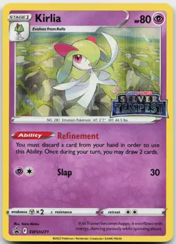 Kirlia (Prerelease) SWSH271 Holo Promo Sword & Shield Promo Pokemon NM Holo - Image 1