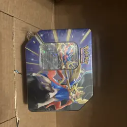 New Sealed Pokemon TCG: Slashing Legends Tin Featuring Foil Zacian ex - Image 1