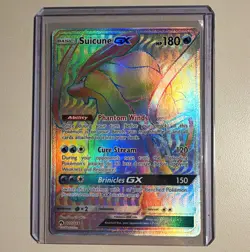 Suicune GX Holo Secret Rare 220/214 SM Lost Thunder Pokemon TCG EN - Image 1