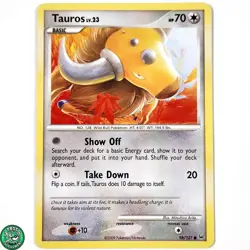 Pokemon TCG Tauros 98/127 Non-Holo Platinum MP Moderate Play - Image 1