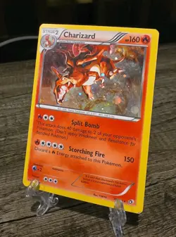 2013 Pokemon Legendary Heroes - 19/113 CHARIZARD - Rare Cosmos Holo - Image 2