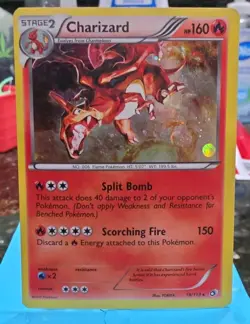 2013 Pokemon Legendary Heroes - 19/113 CHARIZARD - Rare Cosmos Holo - Image 4