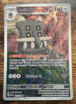 Bastiodon 093/084 2026 Pokemon Pitch Black Illustration Rare Holo NM - Image 1