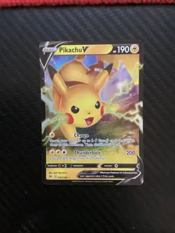 Pikachu V - 043/185 - Ultra Rare Near Mint Pokemon Sword & Shield - Image 1